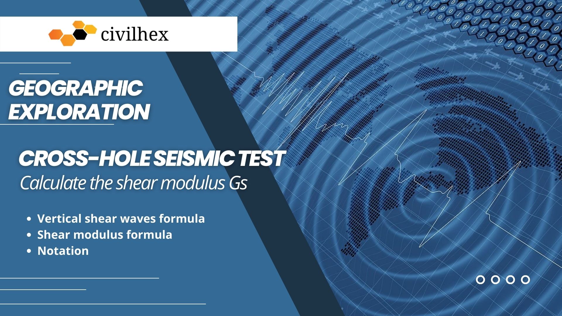 Cross hole seismic test