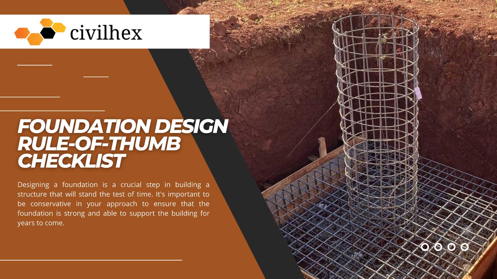 Foundation Design rule-of-thumb checklist