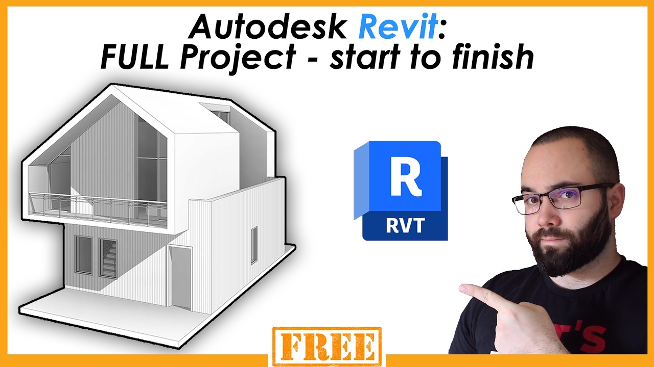 Autodesk Revit – Full Beginner Course | Complete Project – Start to finish